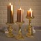 3 pcs Gold Mercury Glass Pillar Candle Holders Wedding Party Events Centerpieces